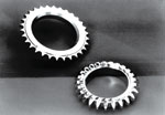 Starter gears for automobiles